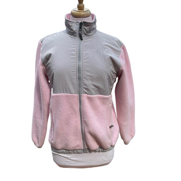 The North Face Other - The North Face Denali Girls Pink/Gray Fleece Jacket